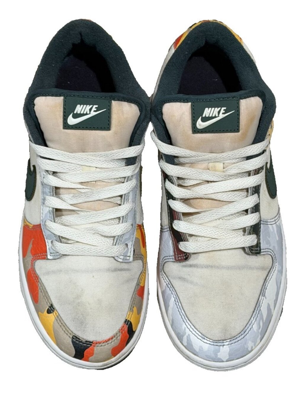 Nike Dunk Low SE Sail Multi Camo Men's Size 8 Casual Stylish Sports Basketball